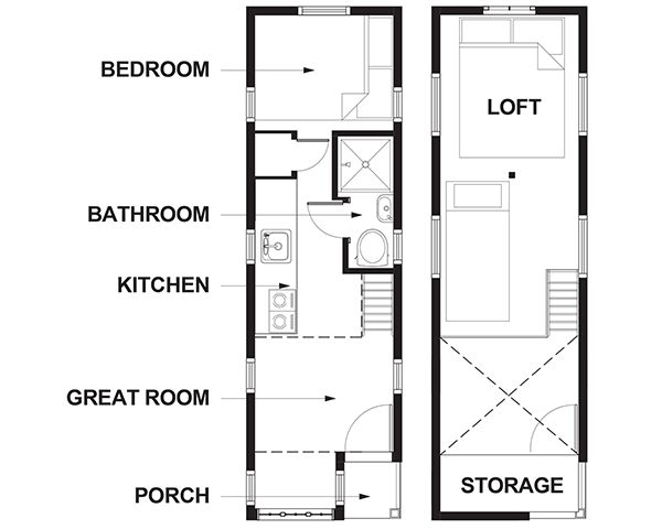Lincoln Tiny House Floor Plan